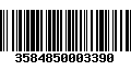 Código de Barras 3584850003390