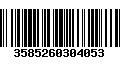 Código de Barras 3585260304053