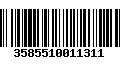 Código de Barras 3585510011311