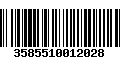 Código de Barras 3585510012028