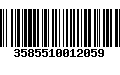 Código de Barras 3585510012059