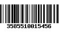 Código de Barras 3585510015456