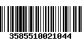 Código de Barras 3585510021044