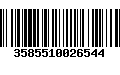 Código de Barras 3585510026544