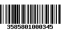 Código de Barras 3585801000345