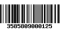 Código de Barras 3585809000125