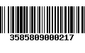 Código de Barras 3585809000217