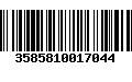 Código de Barras 3585810017044