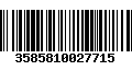 Código de Barras 3585810027715