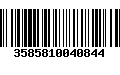 Código de Barras 3585810040844