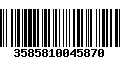 Código de Barras 3585810045870