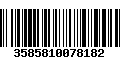 Código de Barras 3585810078182