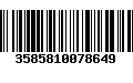 Código de Barras 3585810078649