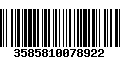 Código de Barras 3585810078922