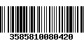 Código de Barras 3585810080420