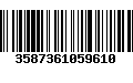 Código de Barras 3587361059610