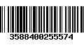 Código de Barras 3588400255574