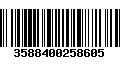 Código de Barras 3588400258605