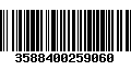 Código de Barras 3588400259060