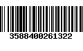 Código de Barras 3588400261322