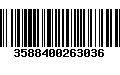 Código de Barras 3588400263036