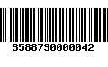 Código de Barras 3588730000042