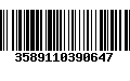 Código de Barras 3589110390647