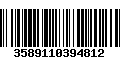 Código de Barras 3589110394812