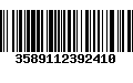 Código de Barras 3589112392410