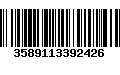 Código de Barras 3589113392426