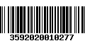 Código de Barras 3592020010277