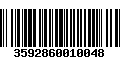 Código de Barras 3592860010048