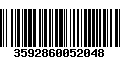 Código de Barras 3592860052048