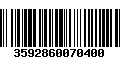 Código de Barras 3592860070400