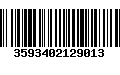 Código de Barras 3593402129013