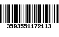 Código de Barras 3593551172113