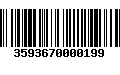 Código de Barras 3593670000199