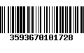 Código de Barras 3593670101728