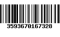 Código de Barras 3593670167328