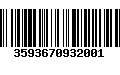 Código de Barras 3593670932001