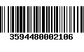 Código de Barras 3594480002106