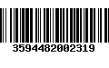 Código de Barras 3594482002319