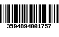 Código de Barras 3594894001757