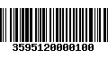 Código de Barras 3595120000100