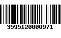 Código de Barras 3595120000971