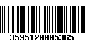 Código de Barras 3595120005365