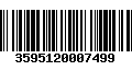 Código de Barras 3595120007499