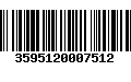 Código de Barras 3595120007512