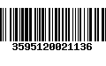 Código de Barras 3595120021136