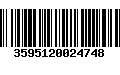 Código de Barras 3595120024748